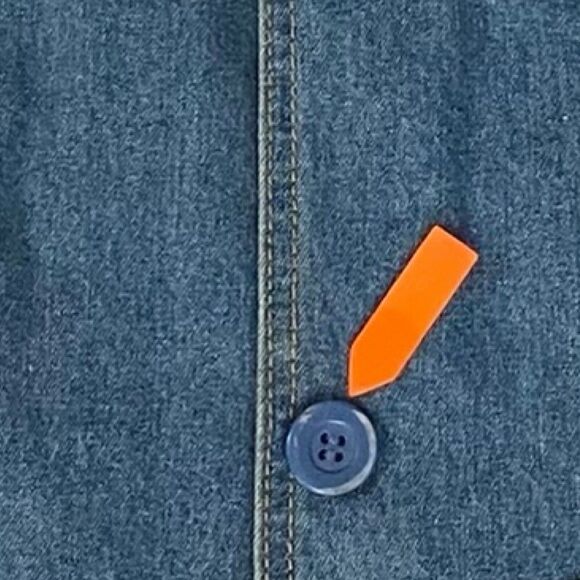 Denim & Co Blazer Womens 3x Blue Jacket Work Office Basic Festival Ranch America - Picture 5 of 16